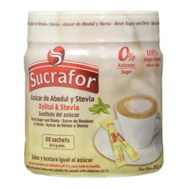 Sucrafor Birch e Stevia Sugar 60 Sachets