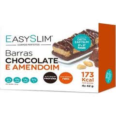 EasySlim Barras Chocolate Amendoim 4x42g