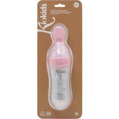 Kiokids Colher de Alimentação Rosa Claro 90 ml