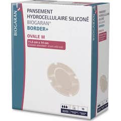 Biogaran Border+ Ovale M Curativo de Silicone 11.5x14cm 16 unid.