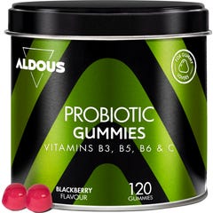 Aldous Labs Probióticos con Vitaminas Sabor Mora 120 gummies