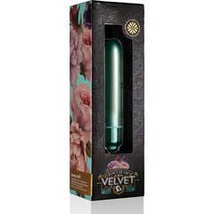Rocks-Off Touch Of Velvet Vibrating Bullet Aqua Lily 1pc Rocks-Off Touch Of Velvet Vibrating Bullet Aqua Lily 1pc