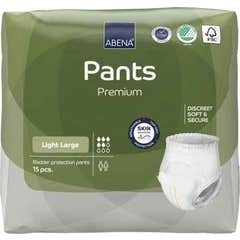 Abena Pants Premium Fraldas Absorventes Light L 15 Unidades