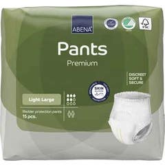 Abena Pants Premium Fraldas Absorventes Light L 15 Unidades