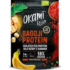 Okami Bio Proteína de Ervilha Banana Goji Bio Vegan 500g