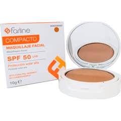 Farline Pó Compacto Spf50 Cor Bronze 10g