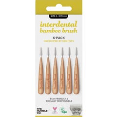 A Escova Interdental Humble Co 0.7mm Bamboo 6uts