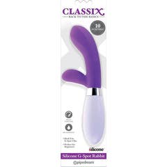 Classix Vibrador Rabbit Ponto G Silicone Púrpura 1 Unidade