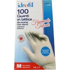 Idrofil Guantes Látex Talla M 100uds