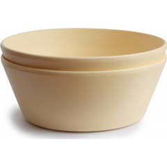 Daffodil Mushie Round Dinnerware Bowl +6M 2uds