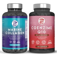 HN Pack Colagénio Marinho 120 caps + Coenzima Q10 120 caps