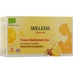 Weleda Chá Aleitamento Bio Limão e Gengibre 20 Saquetas
