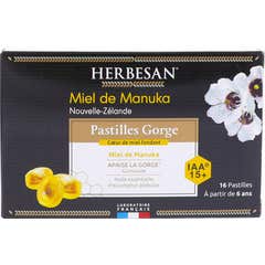 Herbesan Manuka Mel Garganta 16 Pastilhas