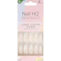 Nail HQ Long Coffin Uñas Postizas Ombre 24uds