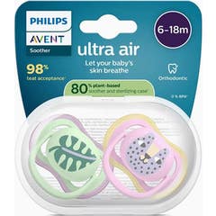 Philips Avent Ultra Air Deco 6-18M Green Pink 2 Unidades