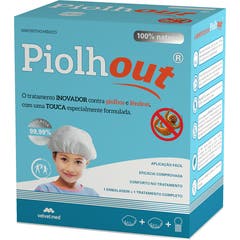 Velvetmed Piolhout Set Tratamento Piolhos Lêndeas 2 Toucas + Pente