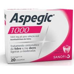 Aspegic 1000 1800mg Pó Solução Oral 20 Saquetas