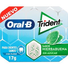 Oral B Trident Pastilha elástica de hortelã-pimenta 10 peças