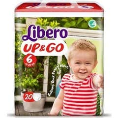 Libero Up&Go Pañal Talla 6 4x20uds