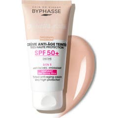 Byphasse Creme Facial Anti-Idade Cor Spf50 #Medium 50ml
