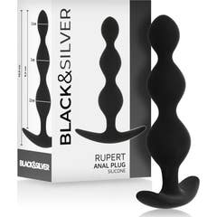 Black&Silver Rupert Cadeia Bolas Anais 10cm 1 Unidade