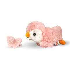 Razbaby Razbuddy Pack Pinguim Rosa + Chupeta Rosa