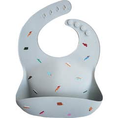 Mushie Babero Silicona Print Retro Cars 1ud