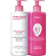 Topicrem Leite Ultra Hidratante para o Corpo 2x500ml