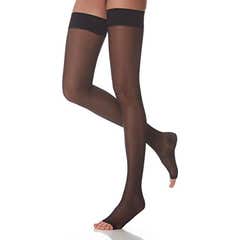 Scudotex 140 Media Larga Open Toe 3 Negro 1 Par