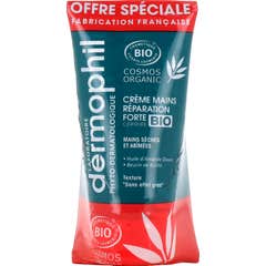 Dermophil-Indian Crema Reparadora Manos Fuertes Bio 2x75ml