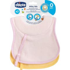 Chicco Babete Extra Absorvente Girl Rosa 0M+ Amarelo 2 Unidades
