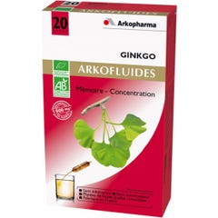 Arkopharma Arkofluides Bio ginkgo 20 Ampoules