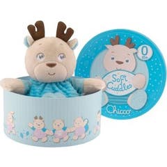Chicco Soft Cuddles Peluche Rena Azul 0M+ 1 Unidade