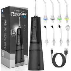 Irrigador Dental Portátil Aquapik UltraCare Plus 8 Pontas 5 Modos 300 ml (Negrol)