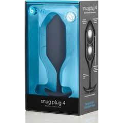 B-Vibe Snug Plug Anal 4 Preto 1 Unidade