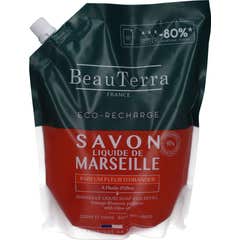 BeauTerra Sabonete Líquido Marselha Flor Laranjeira Eco Refil 900ml