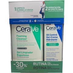 CeraVe Rotina Pele Mista Oleosa Pack Foaming + Oil Control