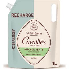 Cavailles Gel Banho Amêndoa Verde Eco Recarga 1000 ml