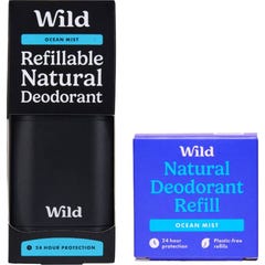 Wild Desodorante Natural Caixa e Refil Ocean Mist 40 g