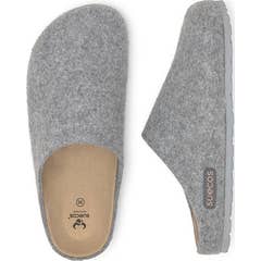 Suecos Pantuflas Mujer Gris Talla 38 1 Par