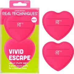 Real Techniques Vivid Escape Jelly Puff Conjunto Esponjas Maquilhagem 2 un.