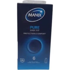Manix Pure Easy Fit Preservativo Sensação Natural 6 Unidades