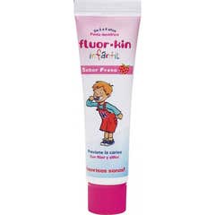 Creme Dental Infantil Fluor-Kin Morango 50ml