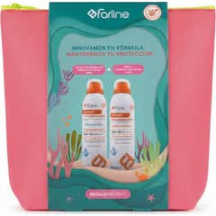 Farline Conjunto Solar Spray SPF50 Pediátrico 200 ml + Adulto 200 ml + Nécessaire