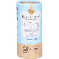 Respectueuse Desodorizante Natural Sólido Flor de Algodão 50 g