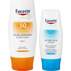 Eucerin ™ Loção Solar Extra Light SPF50 + 400ml + aftersun 150ml GIFT