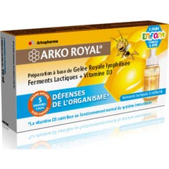 Arkopharma Royal Gelee + Fermentos Lácticos + Vitamina D3 Junior 5 Unidose