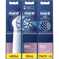 Oral-B Sensitive Clean Brush Head Recambio 6uds Oral-B Sensitive Clean Brush Head Recambio 6uds