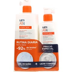 LetiAT4 Pack Gel Banho 500ml + Leite Corporal 250ml