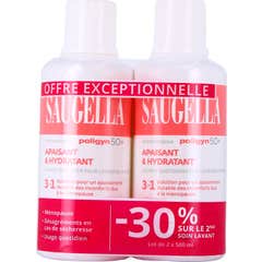 Saugella Poligyn 50+ Cuidado Lavante Íntimo 2x500 ml